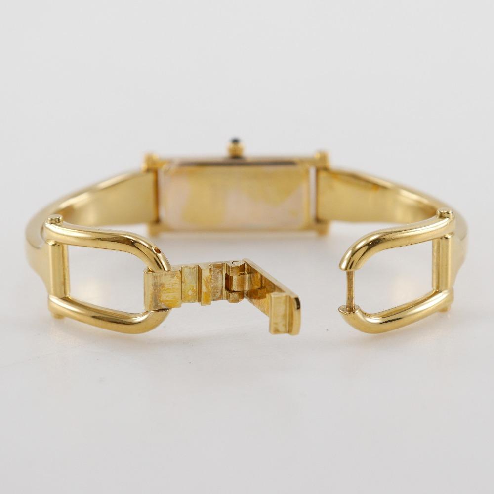GUCCI Watches 1500L gold/black blackDial Plated Gold Quartz Analog display Women Used