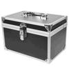 Toolbox Massage Tools Container Heavy Duty Portable Case Storage Foot Bath Aluminum Metal Organizer Boxes Black