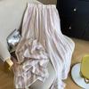 Plus Size Jin Striped Tie-Dye Wide-Leg Summer Pants - Loose, Slimming, Casual Style