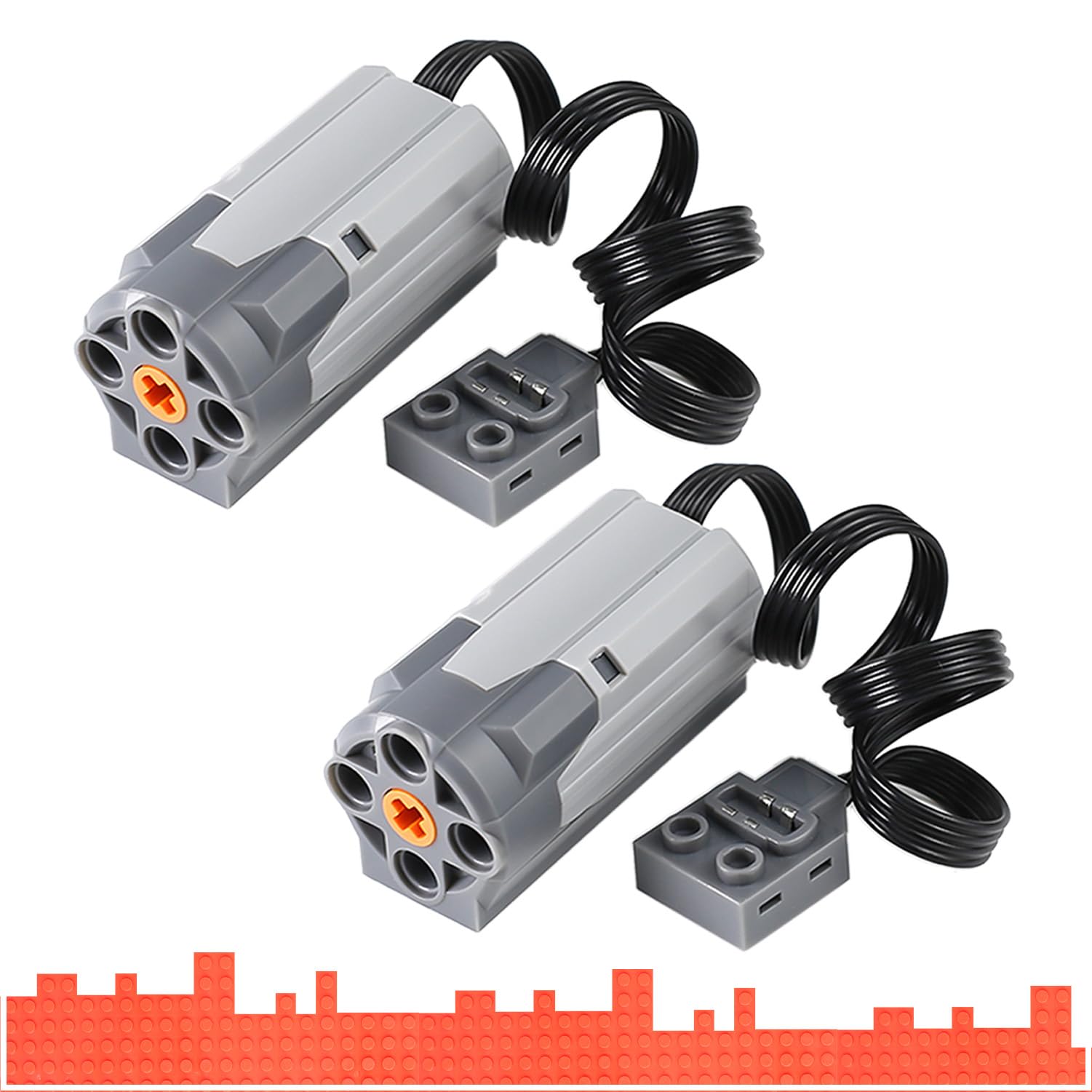 

Набір двигунів AIMATRIX Power Functions включає два двигуни середньої потужності та сумісний з деталями Technic L Brand.