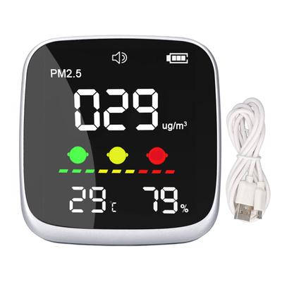 Air Quality Tester High Accuracy Portable PM2.5 Temperature Humidity Detector for Home