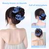 Synthetic Hair Bun Claw Clip With Hair Band Natural Wig Hair Clip Fluffy Brown Black Bun Head Wig Hair Accessories