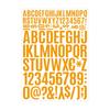 12 Sheets Alphabets Number Sticker for Sign, Scrapbooking, Crafts and Decoration Multicolour Letter Number Sticker