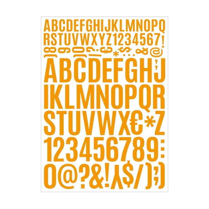 12 Sheets Alphabets Number Sticker for Sign, Scrapbooking, Crafts and Decoration Multicolour Letter Number Sticker