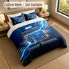 Bedding Set 1 Duvet Cover 2 Pillowcases Lionel Messi Print Soft Bed Linen Bedroom Decor