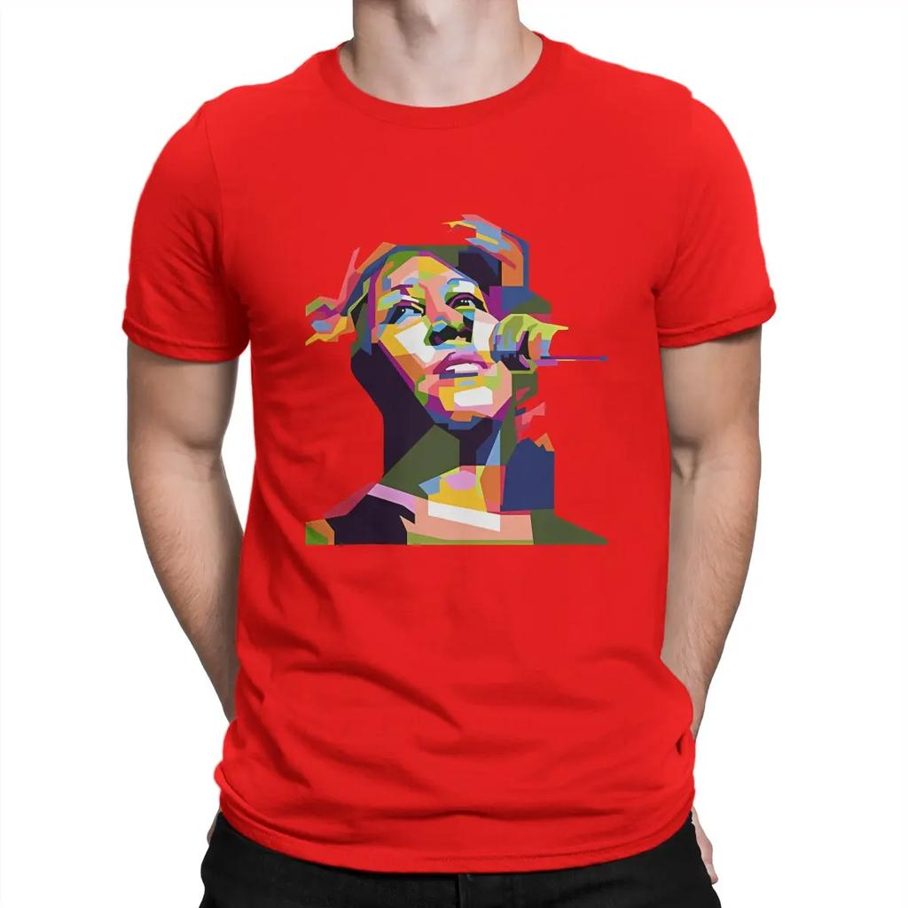 Music Fan Unique TShirt A-Aretha Franklin Singer Casual T Shirt Summer T-shirt For Men Women