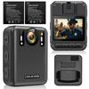 CAMMHD W8 4K Body Camera with Image 32GB 4000mAh Charging Cradle Silent Loop Suitable for and Security Applications Stabilization, Battery, (2 Pack),