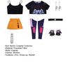 Rumi Inspired Cosplay Costume Korean Style Demon Hunter Outfit Halloween Party Dress Up Accessory for Girls
