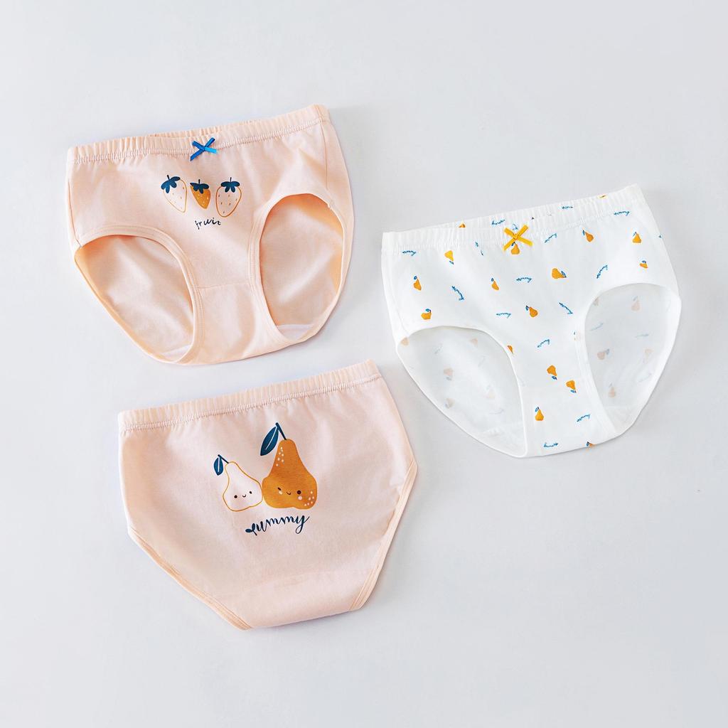 Dívčí antibakteriální kalhotky z čisté bavlny - Střední až velké, Bez trojúhelníku, Dětské spodní prádlo