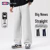 GENIOLAMODE Men's Loose Straight Wide-Leg Sweatpants