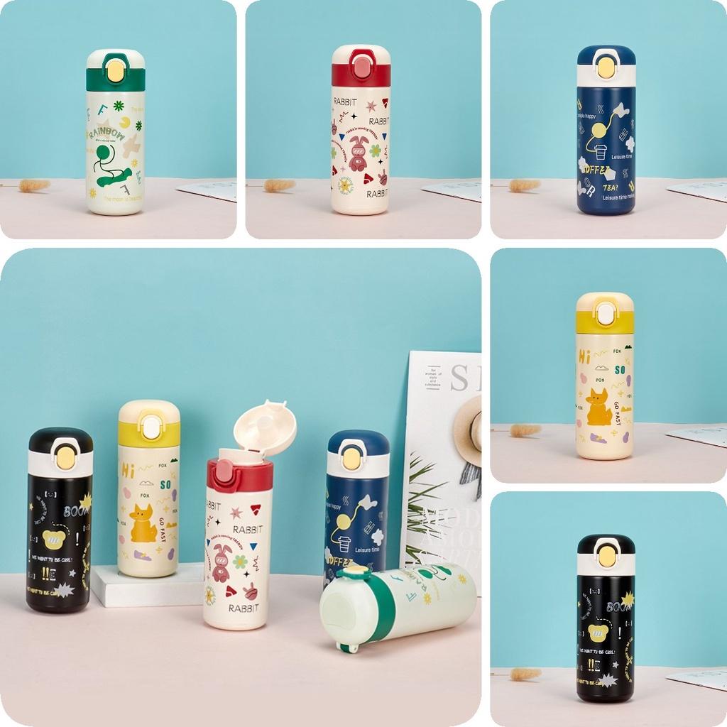 Cute Cartoon Stainless Steel Insulated Travel Cup For Students