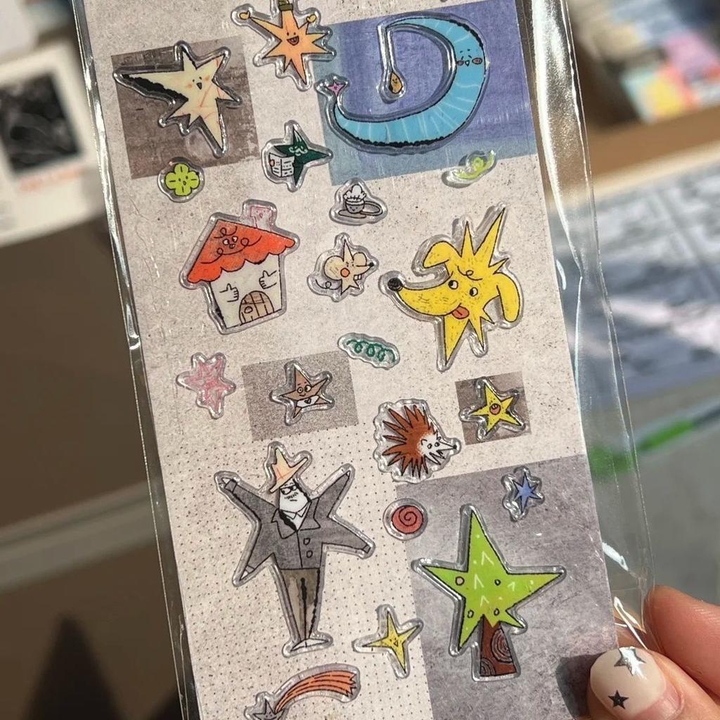 Adesivo de Resina Relevo 3D Fofo Piscina dos Desejos de Bolo Capa de Celular Menina Laptop Decalque Gelatina Transparente Papelaria Caderno Decoração DIY