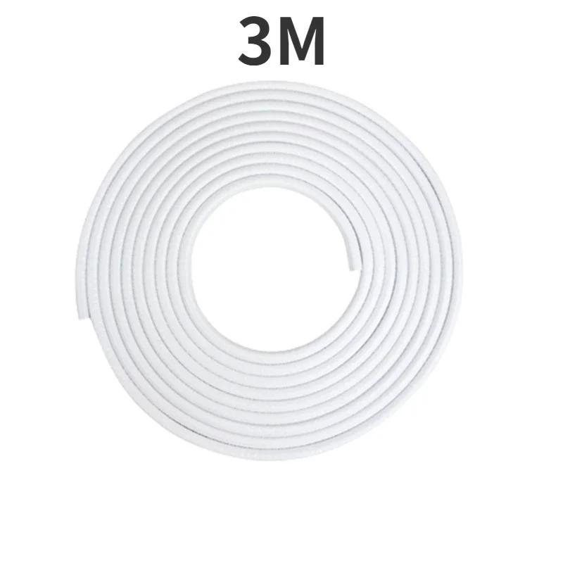 2/3/5M Car Door Anti Collision Strip with Steel Disc Bumper Trim Edge Scratch Protector Strip Sealing Guard Styling Car Decor