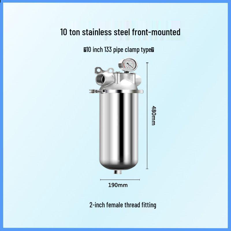 Stainless Steel High Flow Sediment Pre-filter for Whole House and Commercial Use