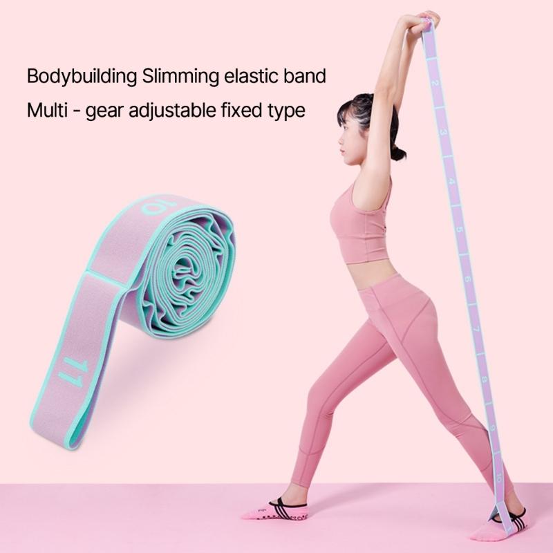 Stretch Strap with 9 Loop Elastic Stretching Band for Yoga Physical-Therapy