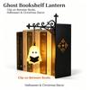 Halloween Themed Warm Night Lights Bookend Shelf Lamp Book Stopper for Office Reading Room Desk Decoration Reader Gift
