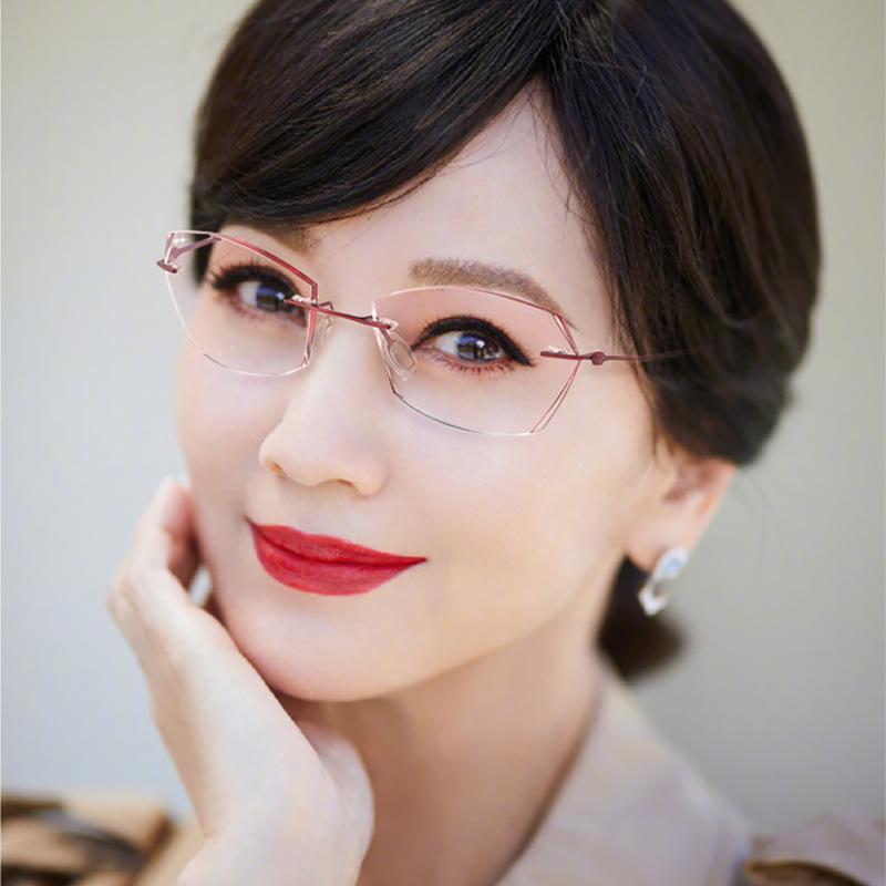 Diamond Cut Mixed Batch Anti-Blue Light Ultralight Rimless Reading Glasses for 100 Degrees Presbyopia
