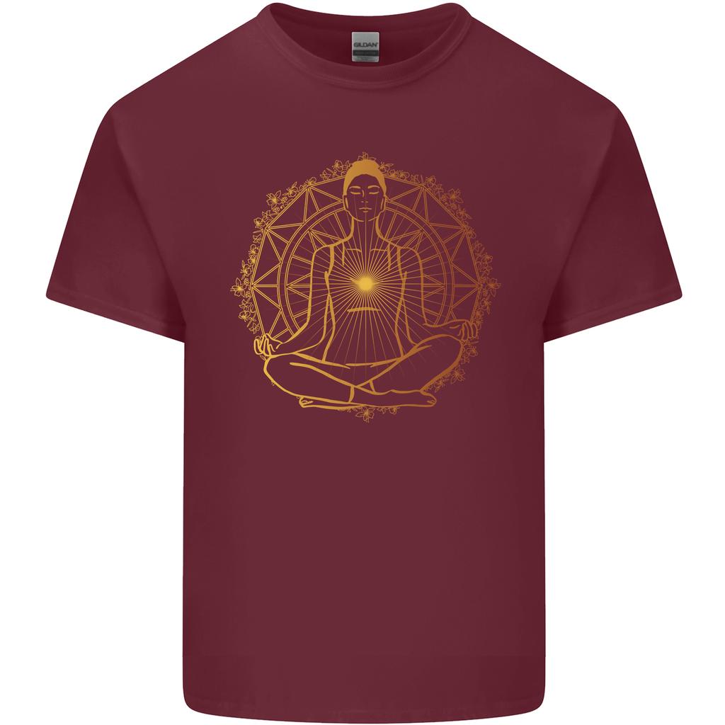Spiritual Yoga Meditation Peace Unisexs Light Cotton TShirt