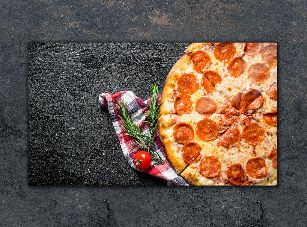SZKLANA DESKA DO KROJENIA 52x30 PIZZA