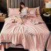 Summer Washed Silk Quilt,Cooling Air Conditioning Blanket,Cotton Thin Air-conditioning Comforter Soft Office Nap Blanket