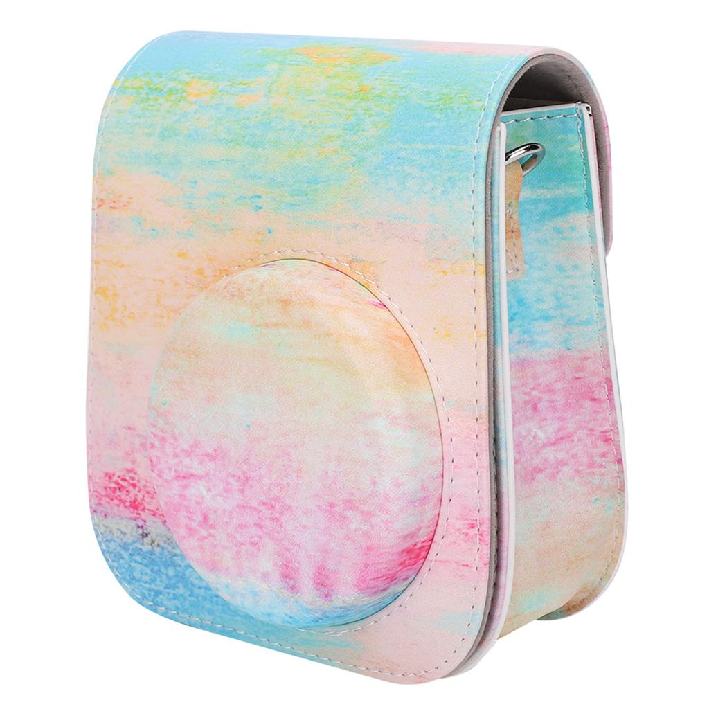 PU Leather Camera Protection Case Bag Cover Single Shoulder Strap for Instant Camera Mini11