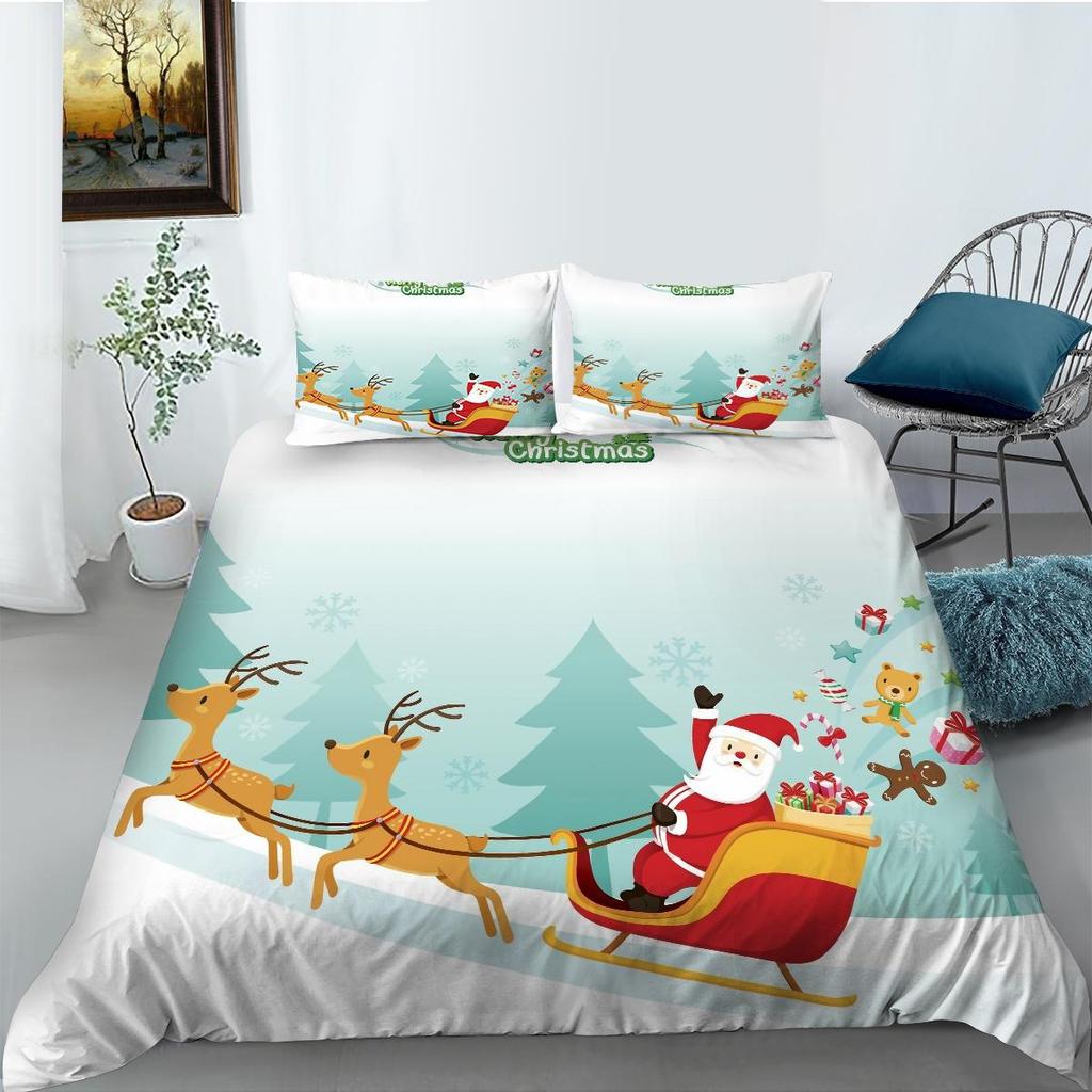 Bettbezug-Set für Zuhause, Bettwäsche, einzigartiges Design, weihnachtliche Heimtextilien, hochwertiges Bettdeckenbezug-Set