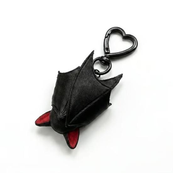 Plüsch Schwarze Fledermaus Schlüsselanhänger Gothic Verwandlungsfähige Fledermaus Schlüsselring Anhänger Rucksack Tasche Geldbörse Anhänger Halloween Geschenk für Fledermausliebhaber