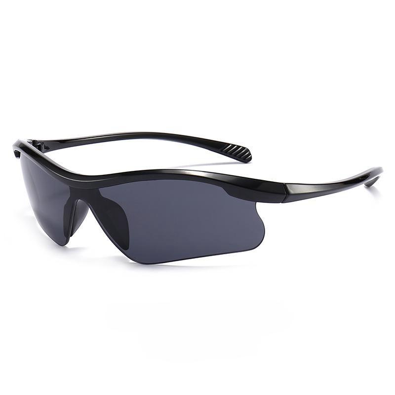 Neue Halbrand-Sonnenbrille Outdoor-Sport-Sonnenbrille Mode Radsportbrille Einteilige Winddichte Brille Brillen