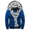 Men S Korean Style Fleece Lined Zip Up Hooded Sweatshirt For Casual Wear