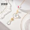 Sun Catcher Pendant Faux Crystal Suncatcher, Colorful Prisms Window Hanging Catcher, Moon Suncatcher Rainbow Maker Chain for Garden Home Decor Star