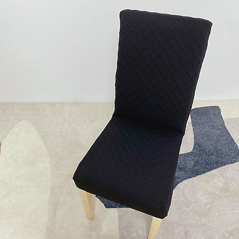 

Двухслойный утолщенный чехол для стула Европейский и американский тканевый защитный чехол для стула Ромбовидный чехол для стула с высокой спинкой Большая декорация universal чёрный