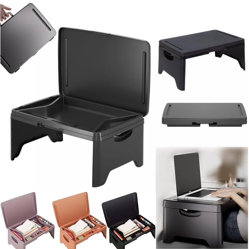 Folding Car Laptop Desk for Back Passenger Mini Lap Multifunctional Bed Low Folding Table with for Working from Easy to Carry Table, Seat, Seat, Sofa,