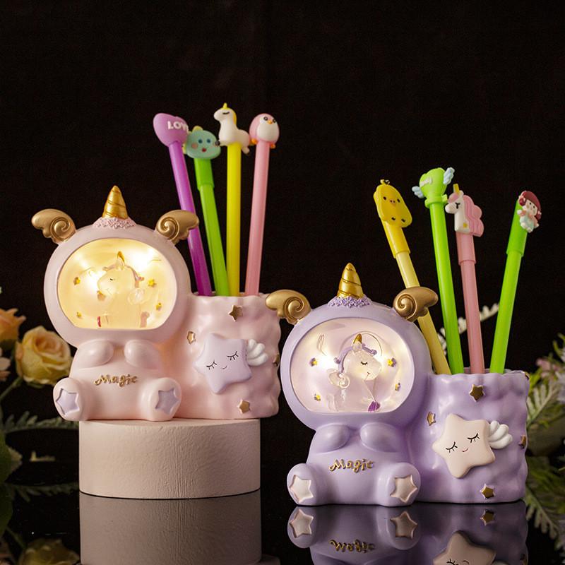 Girl Cute Heart Velvet Radish Rabbit Crystal Ball Nightlight Button Battery Power