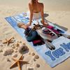 Custom Name Ultra-Soft Beach Towel with Elsa Theme,Ideal for Pool - Camping, Diving - Perfect Travel Essential, Vibrant Beach Towel.