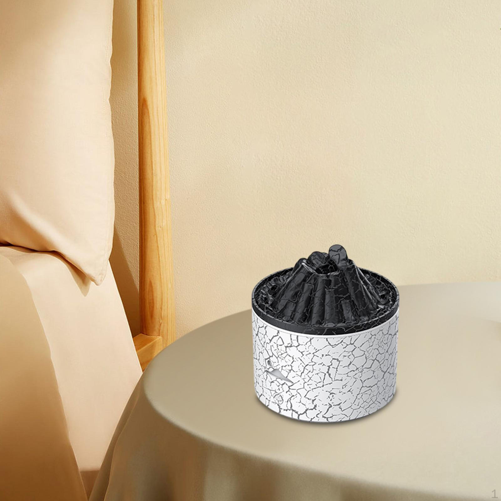 

Зволожувач повітря Essential Oil Barbator Тихий портативний багатоцільовий симулятор полум я білий