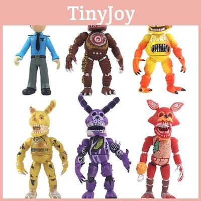 Vibrant 6pcs Fnaf Five Nights At Freddy's Light Up Action Figures For Kids
