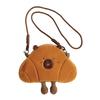 Croissant Capybara Bread Cute Animal Plush Messenger Bag For Women Men And