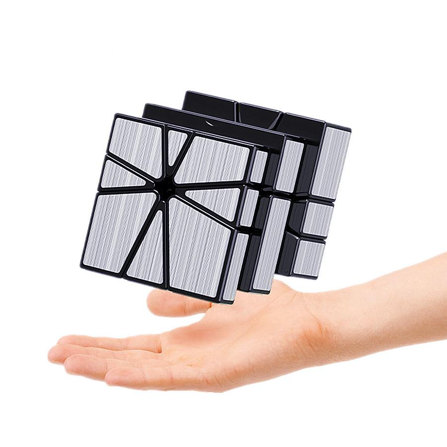 Off Axis Mirror SQ1 SQ0 Magic Cube Alien Mirror Cubo Magico Sticker Silver SQ Magic Cube Puzzle Toy Cubes