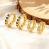 Colored Zircon Earrings for Women Girls,Luxury Minimal Crystal Hoop Earrings,Small Huggie Ear Rings Piercing Jewelry