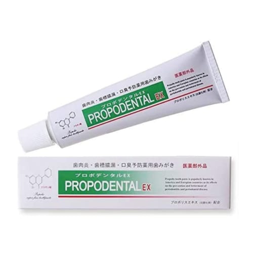 Propolis-infused Medicated Toothpaste, Propodental EX (80g) - Propolis Toothpaste for Toothpaste, Periodontal Disease Prevention, Bad Breath Care, and