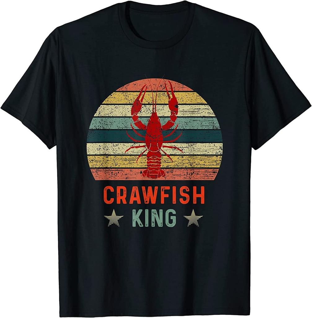 NEW LIMITED! Vintage Distressed Crawfish King Boil Party Cajun Tee - MADE IN USA