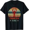 NEW LIMITED! Vintage Distressed Crawfish King Boil Party Cajun Tee - MADE IN USA