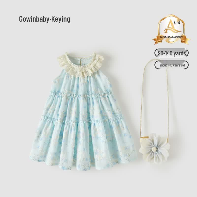 GOWINBABY Girl s Sweet Summer Sleeveless Princess Dress 90