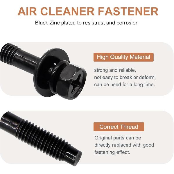 41085 Engine Air Filter Box Cover Screw Bolts, Air Cleaner Fastener Compatible with Honda Civic CR-V Odyssey Element 90091-RAA-A00, 90091-P36-000,