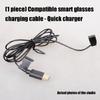 Tangles Resistant Magnetic Chargers Cable for Smartests Glasses Accessories
