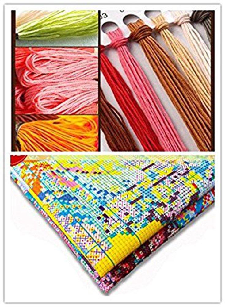 LovetheFamily Cross Stitch Kit DIY Handmade Embroidery Kit Accurate Pattern Printed Cross Stitch Home Embroidery Decor 11CT small grids per Medium