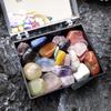Kit di Campioni di Minerali Naturali Pietre Naturali Lucidate Educative con Scatola Materiali Didattici Geologici per Studenti