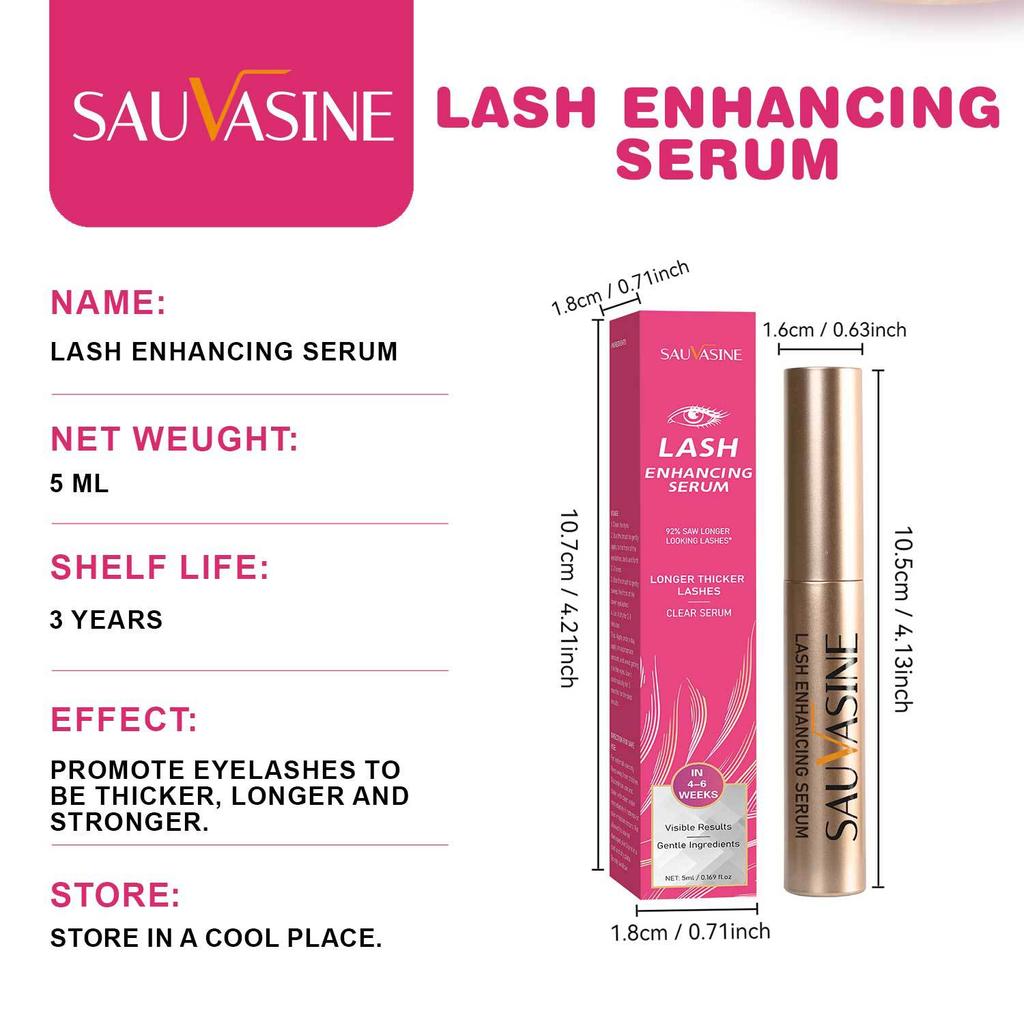 SAUVASINE Eyelash Serum Natural Lengthening Nourishing Lash Enhancer