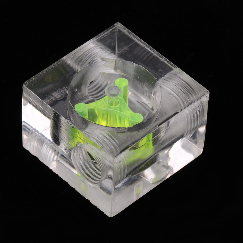 Water Cooling Acrylic G1/4 Threaded Flow Indicator