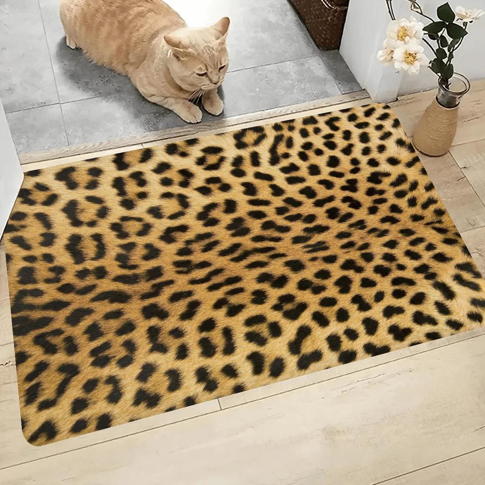 Leopard Cow Print Floor Mat Entrance Door Mat Nordic Style Home Doormat Bathroom-Toilet Mats Bedroom Hotel Decor Mat